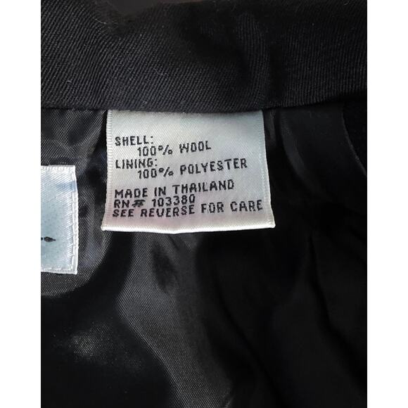 State Line Tack Wool Riding Show Coat Women's Size 6‎ Black - Picture 3 of 5